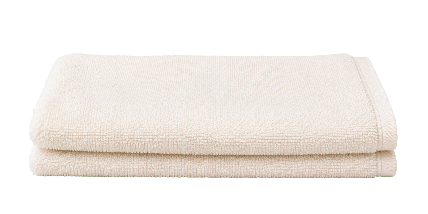 A stack of folded cotton towels